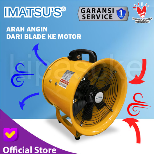 Portable Ventilator / Blower / Exhaust 14" Inch Kipas Blower Ventilasi