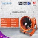 Portable Ventilator Blower Exhaust Drum Fan 16 Inch 220V Support Roda