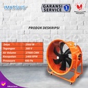 Portable Ventilator Blower Exhaust Drum Fan 32 Inch 380V Support Roda