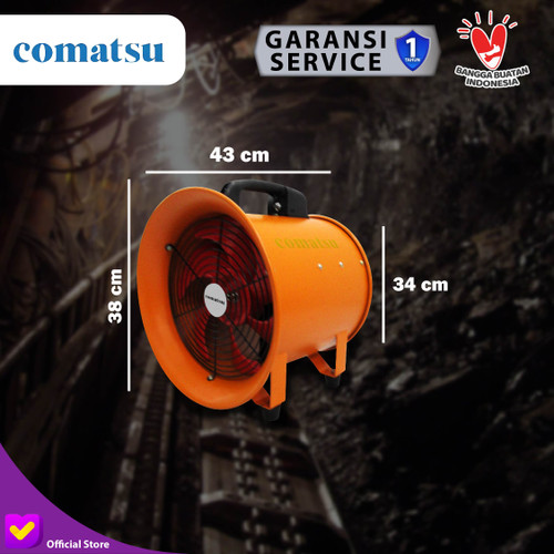 Portable Ventilator Comatsu PV-12-PFC300 12Inch Blower Eksos Tambang