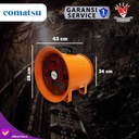 Portable Ventilator Comatsu PV-12-PFC300 12Inch Blower Eksos Tambang