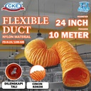 Selang Portable Blower Ventilator 24 Inch Flexible Duct Hose Exhaust Nylon 24" Selang Fleksible Ducting 5M / 10M