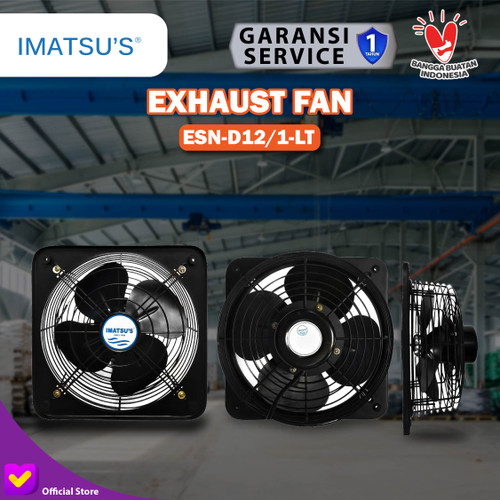 Kipas Angin Exhaust Dinding Industri 12" Extra Heavy Duty Wall Exhaust
