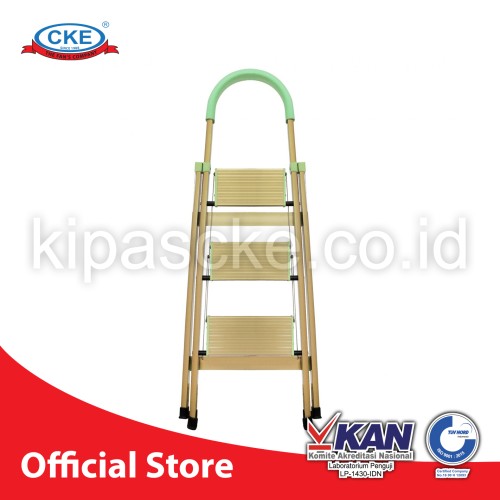 Ladder LAD-HD03X- 3 Step Gold A 1.2 M Household Ladder Tangga Lipat