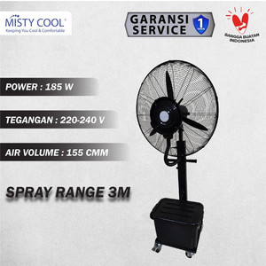 Spray Fan Kipas Angin Embun Air 30 Inch 40 L Mist Fan Kipas Semprot Air Misty Fan 30" 40 Liter