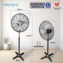 Stand Fan Curved Blade 20 Inch Kipas Angin Tumpu Berdiri 20" Industrial Standing Fan