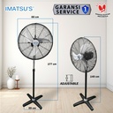 Stand Fan Curved Blade 24 Inch Kipas Angin Tumpu Berdiri 24" Industrial Standing Fan