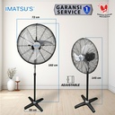 Stand Fan Curved Blade 26 Inch Kipas Angin Tumpu Berdiri 26" Industrial Standing Fan