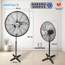 Stand Fan Curved Blade 30 Inch Kipas Angin Tumpu Berdiri 30" Industrial Standing Fan