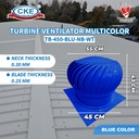 Turbin Ventilator Aluminium Warna Biru 18 Inch Turbine Ventilasi Atap Rumah Gedung 18" Inci Blue Coating
