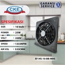 Wall Exhaust Fan High Speed 10 Inch Kipas Hexos Tipe Dinding Tembok 10" Plastik