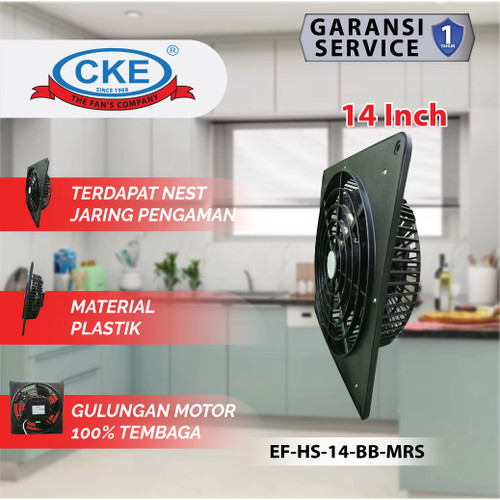 Wall Exhaust Fan High Speed 14 Inch Kipas Hexos Tipe Dinding Tembok 14" Plastik