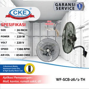 Wall Fan Curve Blade 26 Inch Kipas Angin Dinding Tembok Rumah Industri Aluminium 26" Inch Kipas Tornado Besi Aluminium