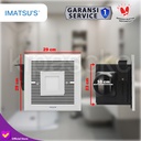 Imatsu Ceiling Duct BPT15-14-LED 5.6Inch Exhaust Plafon Exhaust Toilet