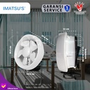 Exhaust Fan Kaca Imatsu APC20AK With LED 8 Inch Rumah Toilet Eksos