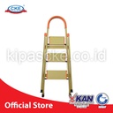 Ladder Tangga Lipat KMH0303K 3 Step Gold Bentuk A 1.1 Meter Aluminium
