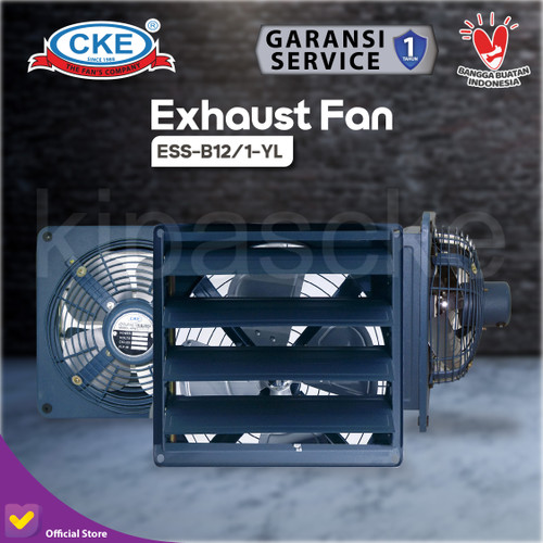 Exhaust Fan CKE Standard Shutter BN 12 Inch Fan Rumah Toilet Eksos