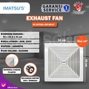 Exhaust Fan Imatsu With Ball Bearing 14 Inch Rumah Toilet Dapur Eksos