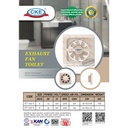 Exhaust Fan Toilet CKE EFT-004 4 Inch Rumah Toilet Dapur Eksos