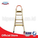 Ladder Tangga Lipat KMH0304K 4 Step Gold Bentuk A 1.4 Meter Aluminium