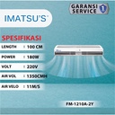 Air Curtain ImatsuBlower FM-1210A Putih AC Angin Toko Gedung Kantor