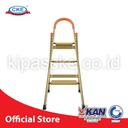 Ladder Tangga Lipat KMH0303K 3 Step Gold Bentuk A 1.1 Meter Aluminium