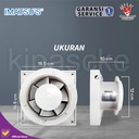 Exhaust Fan Imatsu APC12K With LED 5 Inch Rumah Toilet Dapur Eksos