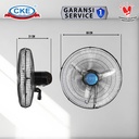 Wall Fan CKE WF-ECO-60-TH 24 Inch Kipas Angin Dinding Tembok Rumah