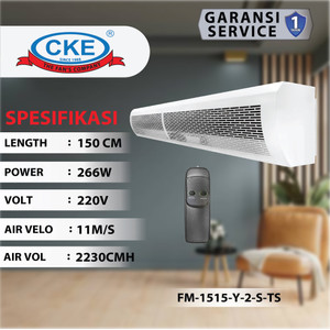 CKE Air Curtain FM-1515-Y-2-S-TS 1.5 Meter Air Door Tirai Udara