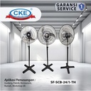 Stand Fan Curve Blade 24 Inch Kipas Angin Tumpu / Berdiri Rumah Industri 24" Inch Kipas Tornado Besi Aluminium Industrial Standing Fan