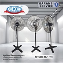Stand Fan Curve Blade 26 Inch Kipas Angin Tumpu / Berdiri Rumah Industri 26" Inch Kipas Tornado Besi Aluminium Industrial Standing Fan