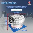 Turbin Ventilator 20 Inch Turbine Roof Fan Ventilasi Exhaust Atap Rumah Pabrik 20" IndoTurbin