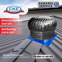 Turbin Ventilator 34 Inch Roof Turbine Fan Ventilasi Atap Rumah Pabrik 34" Stainless Steel