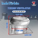 Turbin Ventilator 40 Inch Turbine Roof Fan Ventilasi Exhaust Atap Rumah Pabrik 40" IndoTurbin