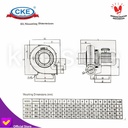 Turbo Centrifugal Fan Blower Keong Hisap Tahan Panas 10CM 400W 220V