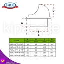 Tutup Cerobong Asap 6" Inch Stainless 304 Penutup Cooker Hood Exhaust