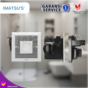 Imatsu Ceiling Duct BPT15-14-LED 5.6Inch Exhaust Plafon Exhaust Toilet