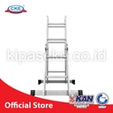 Ladder Tangga Lipat M402 8 Step Silver Bentuk A 1.2 Meter Aluminium En