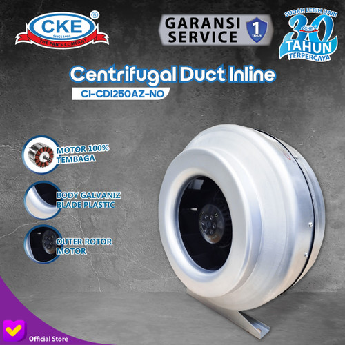 CKE Duct Inline CI-CDI250 10 Inch Inline Fan Duct Fan Blower Hisap