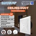 Exhaust Ceiling Imatsu EC-BPT10-30P 12 Inch Eksos Plafon Eksos Toilet