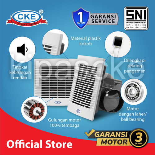 CKE Ceiling Duct CD-KTD18B-BB-NB 10 Inch Eksos Plafon Blower