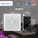 Imatsu Ceiling Duct BPT12-25A 12 Inch Eksos Plafon With Ball Bearing