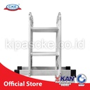 Ladder Tangga Lipat M402 8 Step Silver Bentuk A 1.2 Meter Aluminium En
