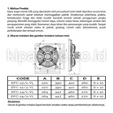 CKE Exhaust Fan EFC 14 Inch Exhaust Dinding Eksos Blower Gedung