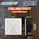 Exhaust Ceiling Imatsu EC-BPT10-30P 12 Inch Eksos Plafon Eksos Toilet