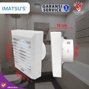 Exhaust Fan Toilet Imatsu EFT-APC15E IMT-LED 6 Inch Dinding Gedung