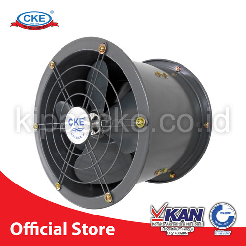 Drum Fan CKE DFS-FA25YP-GS 10 Inch Blower Tabung Gedung Eksos Drum