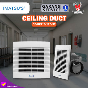 Ceiling Duct CKE CD-BPT10-12D-ST 8 Inch Eksos Plafon Blower Toilet