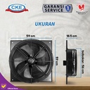 CKE Exhaust Fan YDWF 18 Inch Eksos Dinding Blower Gedung