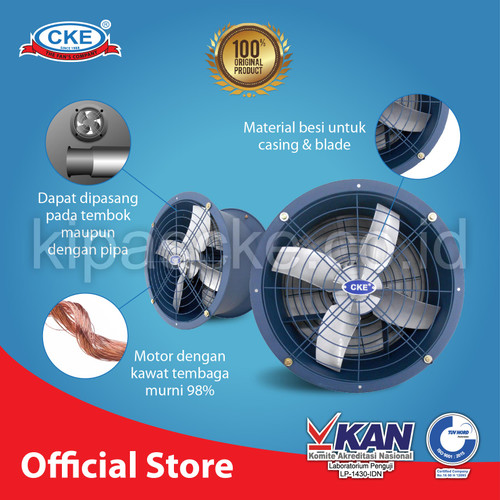 CKE Drum Fan DFS 28 Inch Blower Tabung Gedung Eksos Drum
